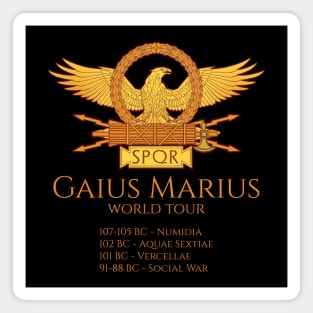 Ancient Roman History - Gaius Marius World Tour - SPQR Magnet